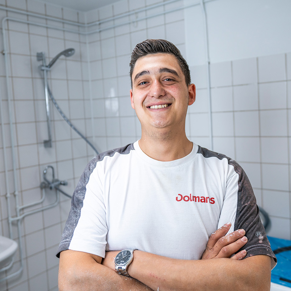 Resultaat na verwijderen van schimmel badkamer
